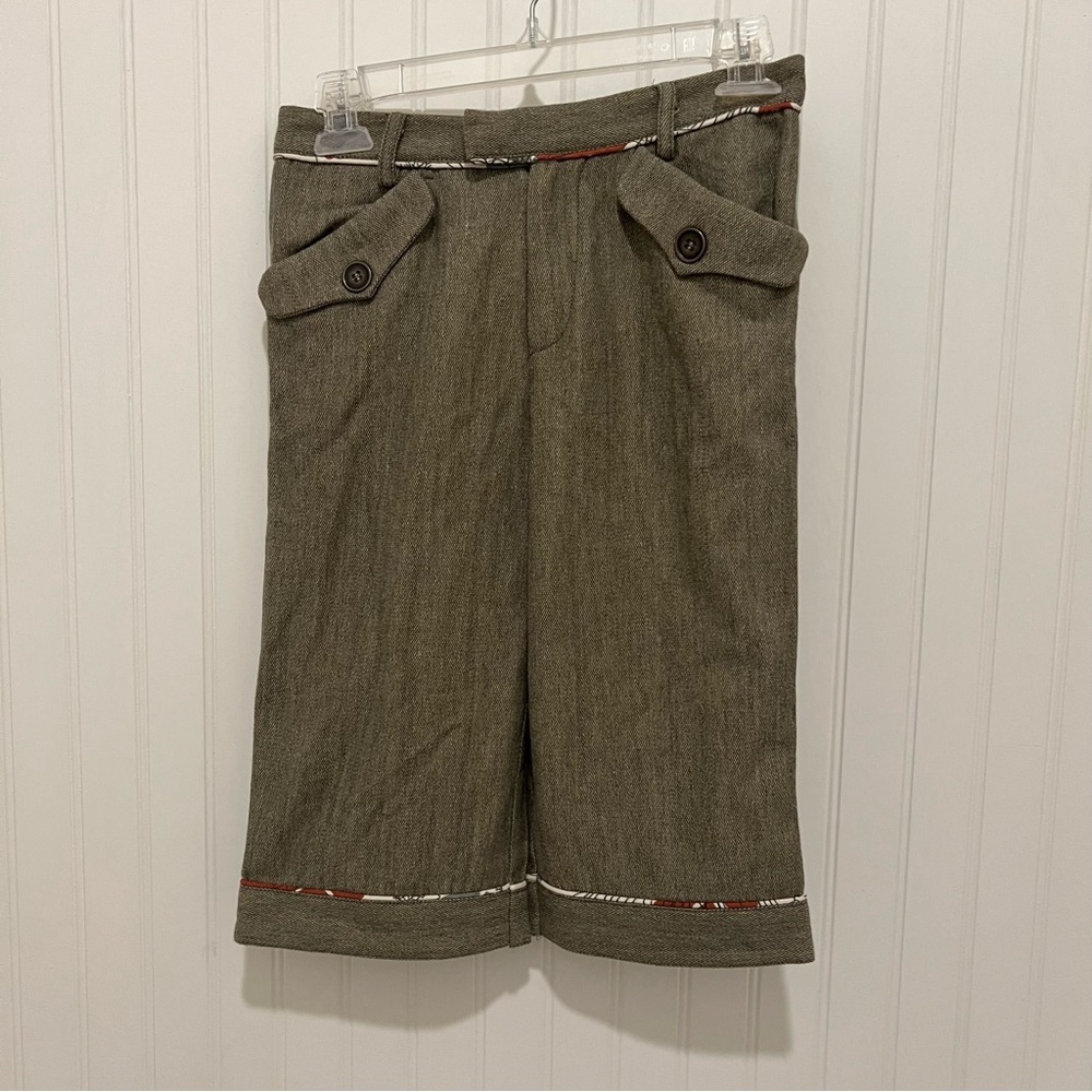 Marni Brown Shorts with Buttoned Pockets